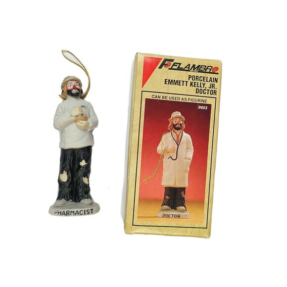Flambro The Emmett Kelly Jr. Porcelain Pharmacist - Picture 1 of 4